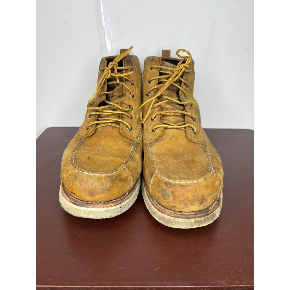 Irish Setter Ashby 3918 Mens 11 E2 Wide Moc Toe Leather Work Boots Brown Tan